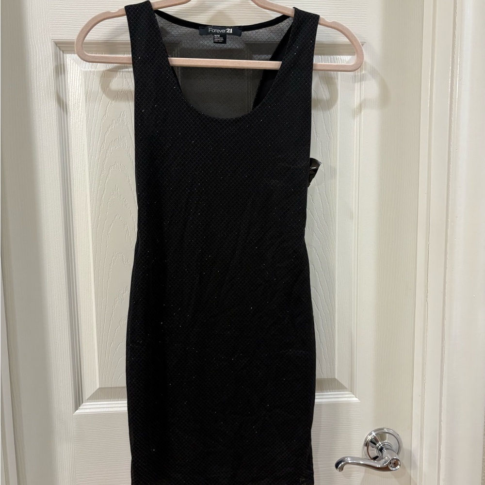 Forever 21 Elegant Black Mini Dress medium